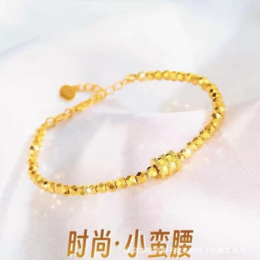 Sha jin bell ruyi bracelet for women, open adjustable, new Chinese style