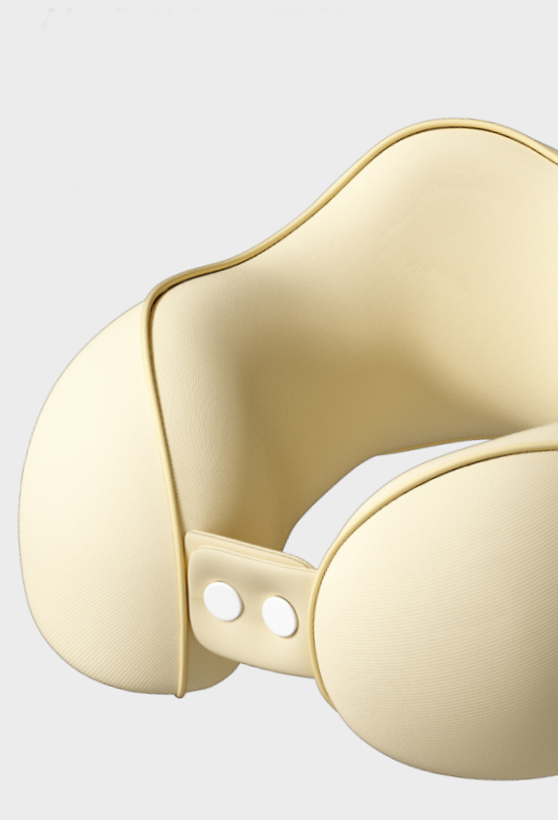 Memory foam U-shaped travel pillow for neck support