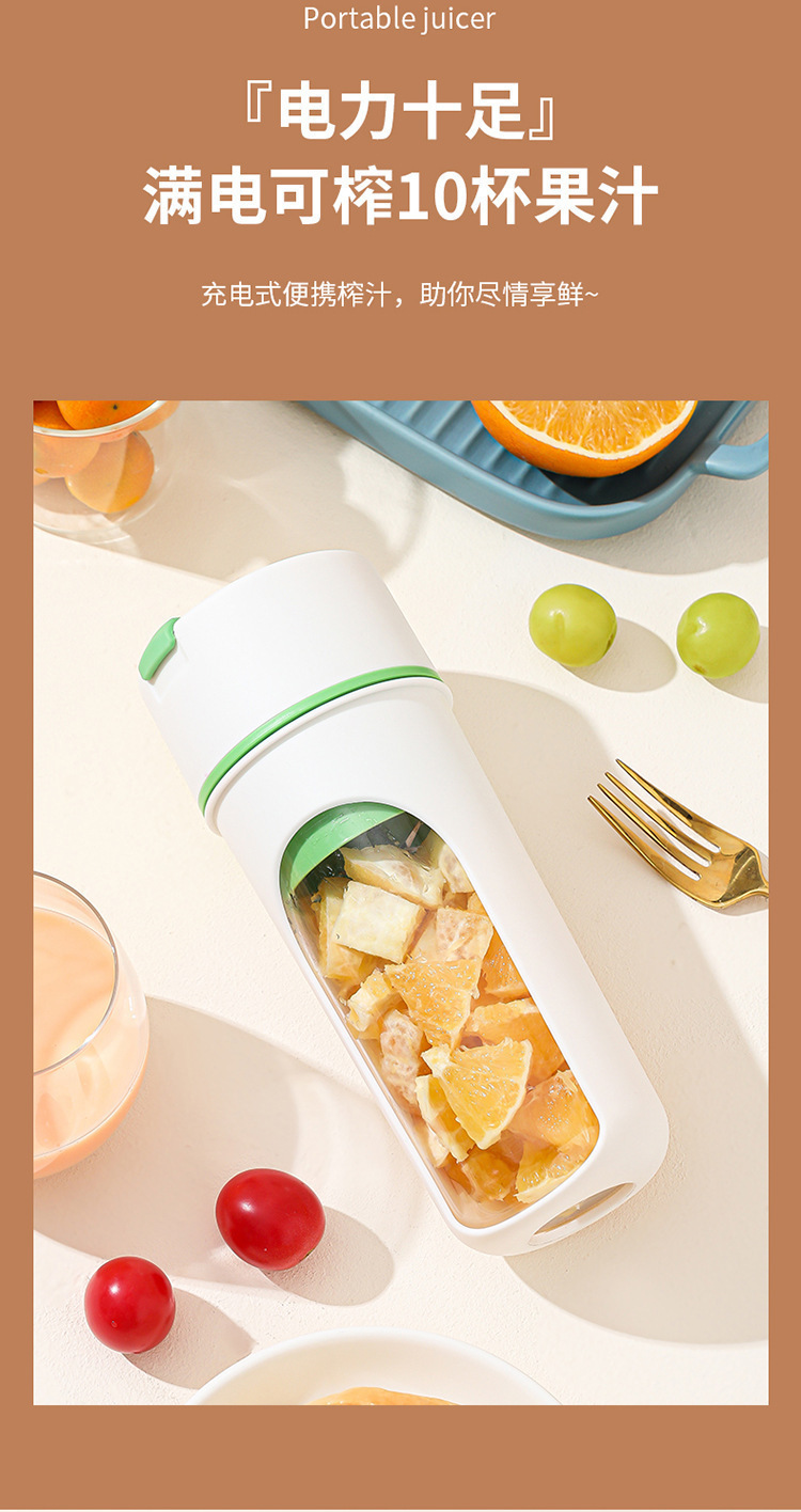 Portable Fully Automatic Rechargeable Juicer Cup
