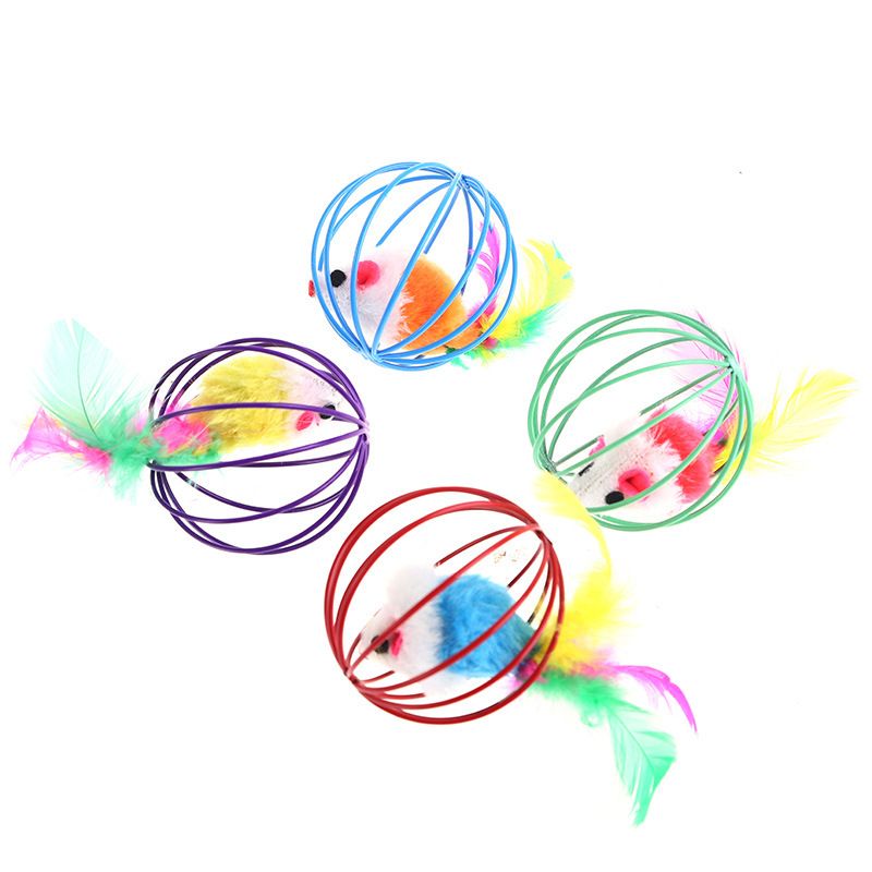 Cat toy ball cage mouse, self-entertaining