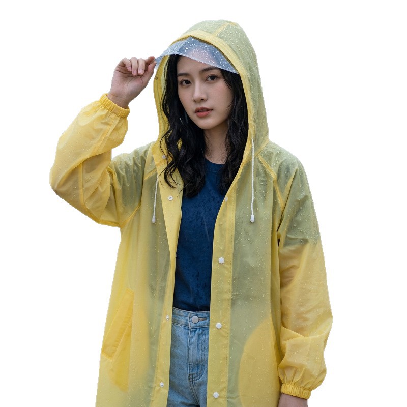 非一次性雨衣长款加厚全身防暴雨男女款外穿户外旅行大帽檐雨衣