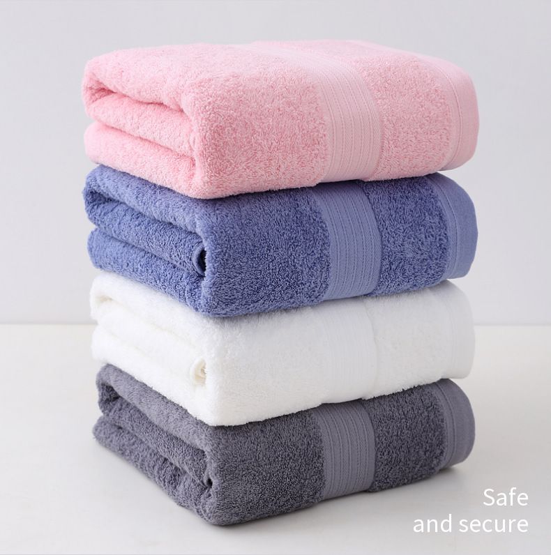 Bath towel pure cotton, extra thick, hotel quality, embroidered