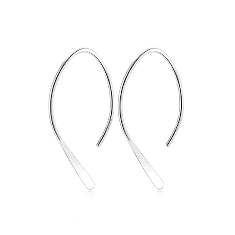 Silber 999 Damen-Ohrringe reines Silber Ohrpiercings