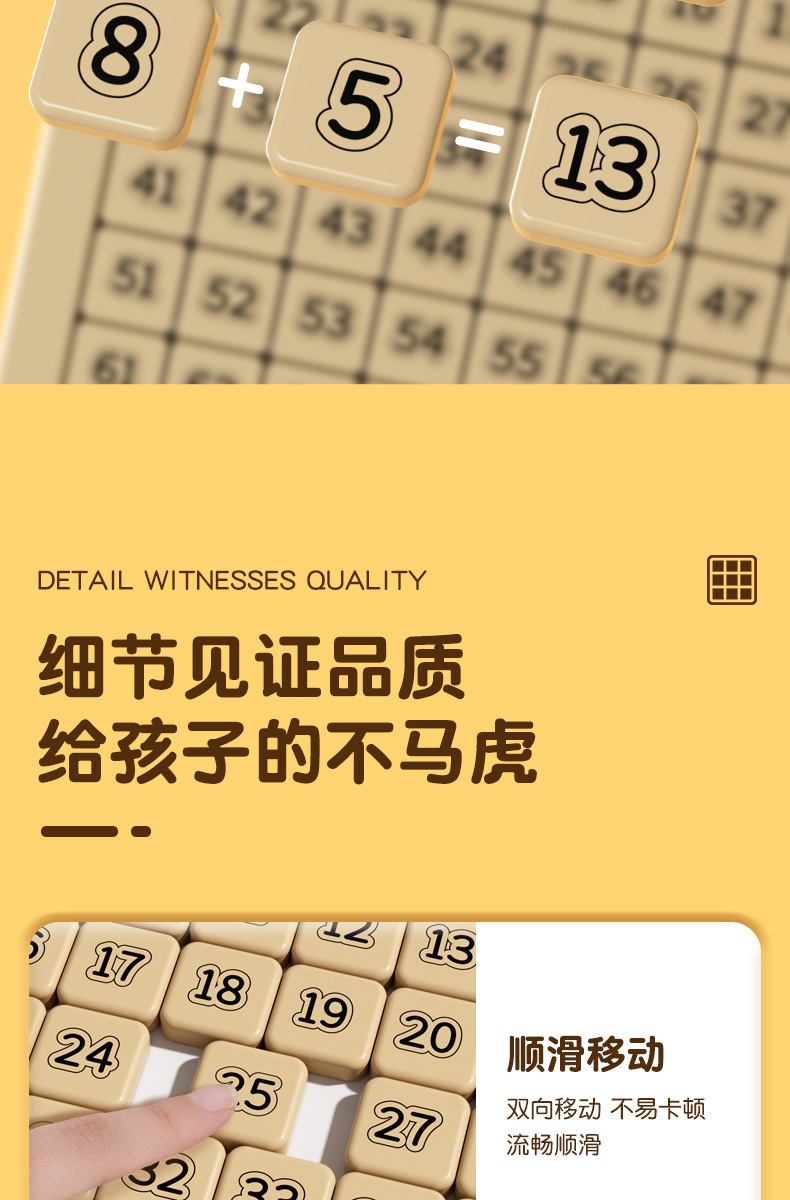 Huarong Dao Magnetisches Schiebepuzzle 3er 4er 5er