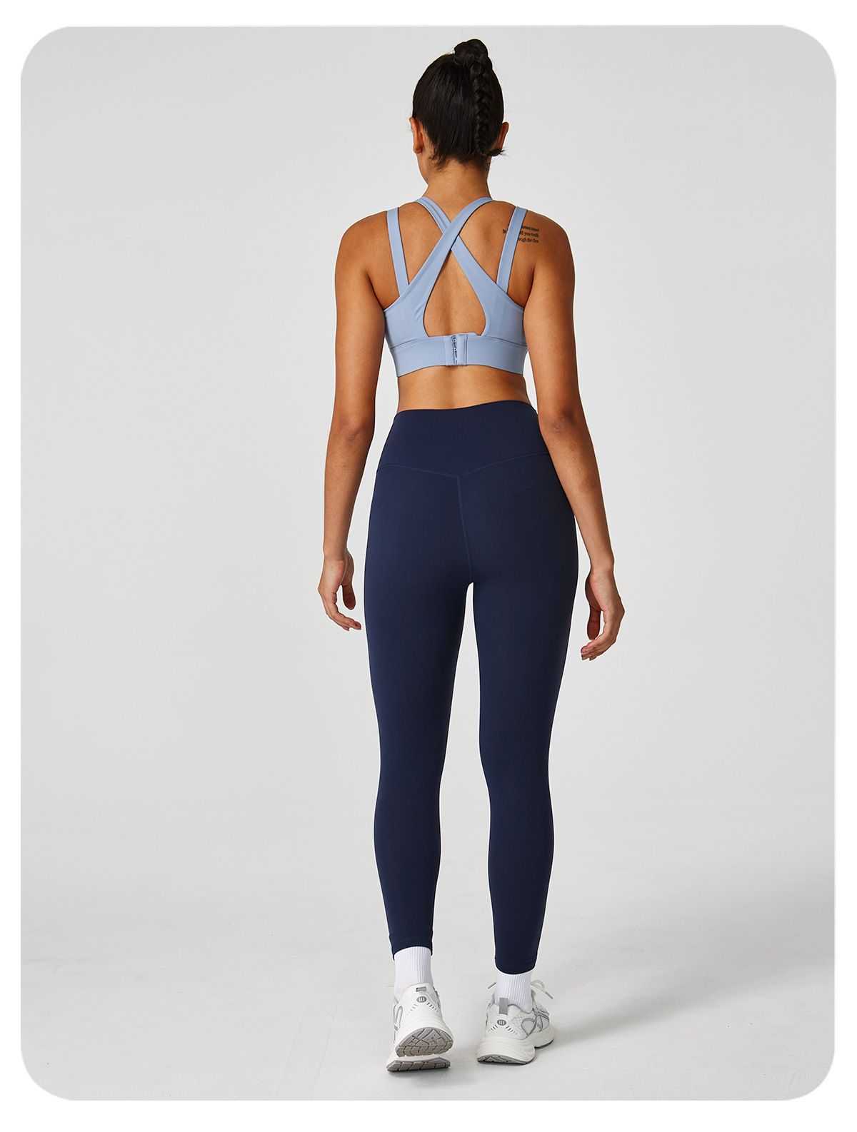 YTRIAN kadın Çıplak Yoga Pantolon Yüksek Bel Karın Kontrol Popo Kaldırma Şekillendirme Açık Spor Rahat Sıkı Uzun Pantolon