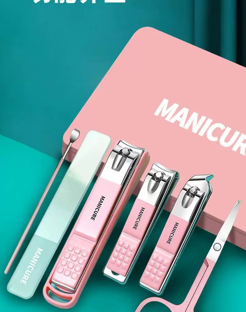 Nagelschneider-Set, schräger Schnitt, robust, spritzfest