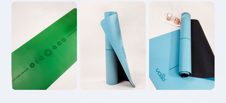 PU natural rubber yoga mat, 4.5mm, non-slip, sweat-absorbent, foldable