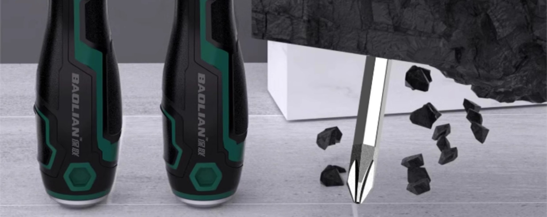 Schraubendreher-Set mit starker Magnetisierung, Phillips und Flachkopf-Torx