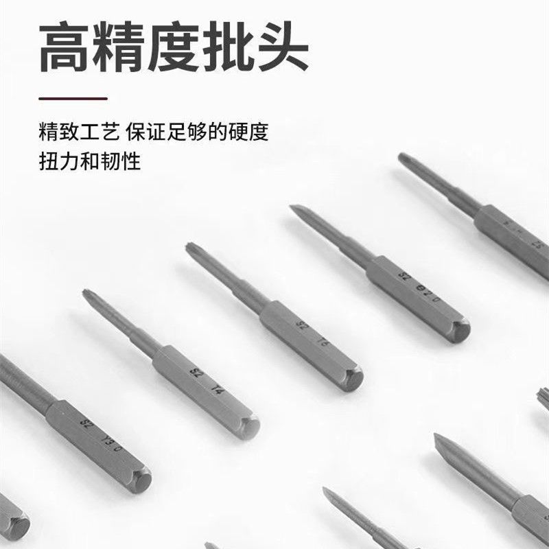30-in-1 Schraubendrehersatz mit magnetischen S2-Bits für Elektronik