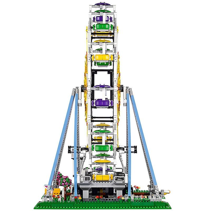 Amusement park building blocks carousel high-difficulty assembly