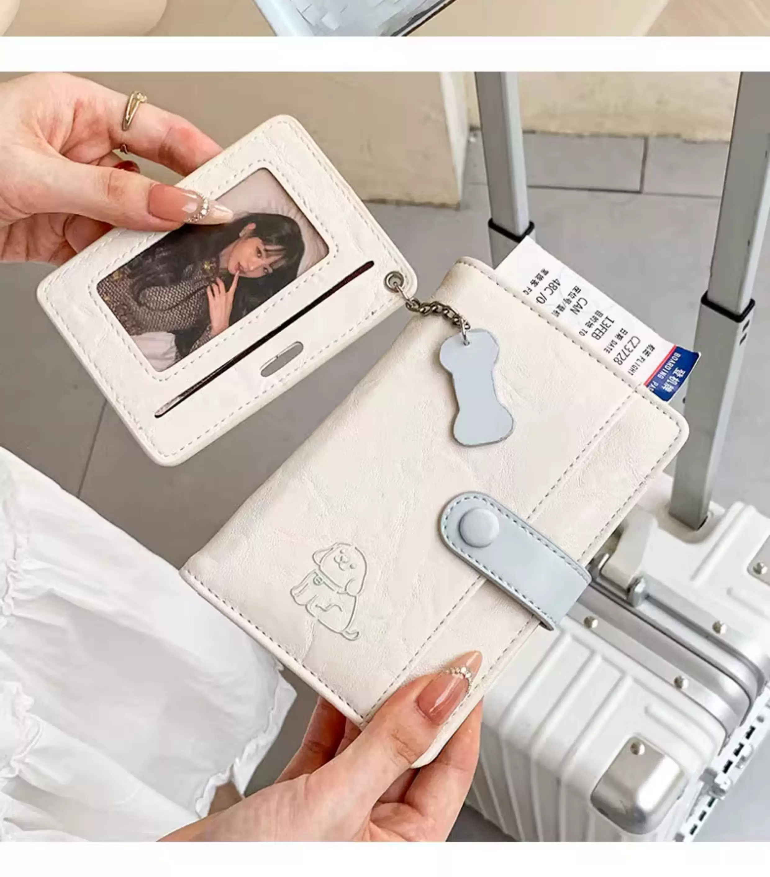 Koreanischer Hundepass-Halter für Reisedokumente