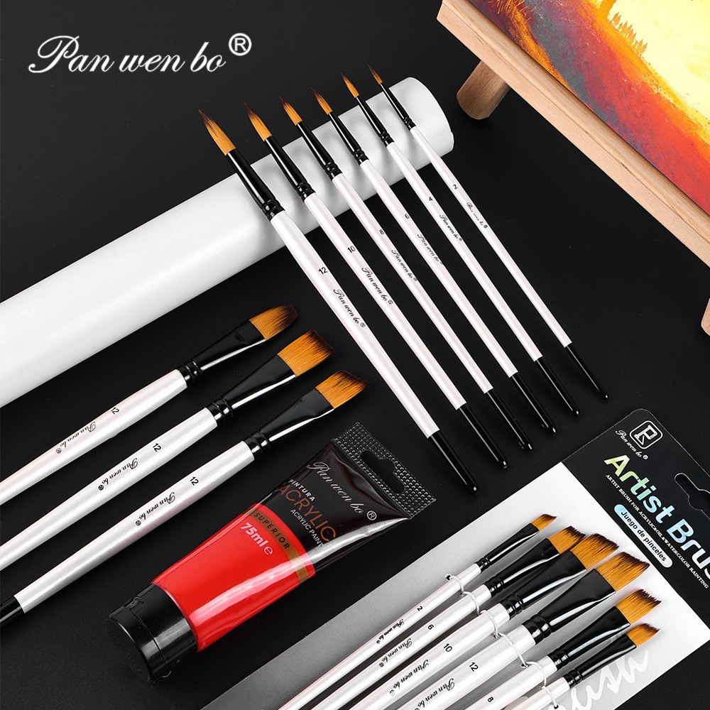 Painting brush set 6-piece, oil paint art