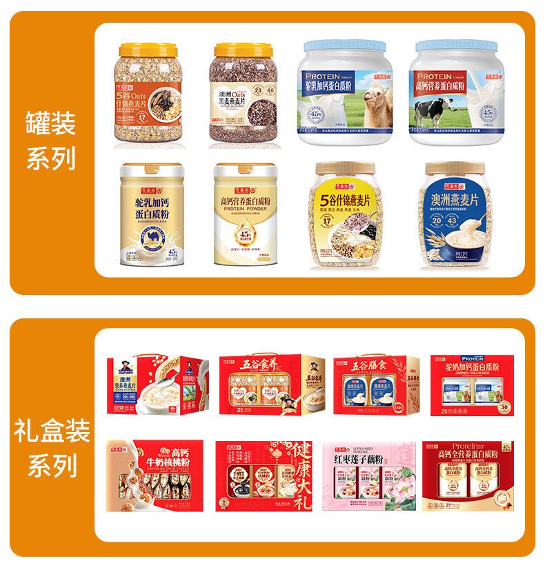 厂家直供驼乳加钙蛋白粉高蛋白中老年营养早餐代餐固体饮料批发
