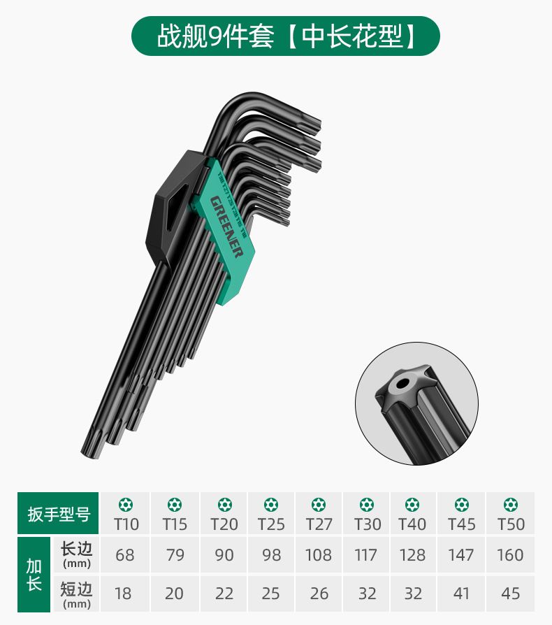 绿林内六角扳手套装自动组合六棱单个内六方内6角万能螺丝刀工具