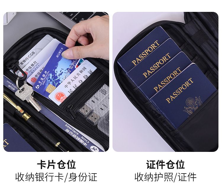 Pasaport Koruma Çantası RFID Korumalı Seyahat Düzenleyici