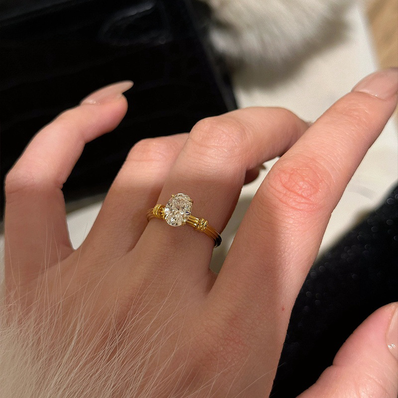 S925-Silber-Zirkon-Ring, japanischer Stil, offener Ring