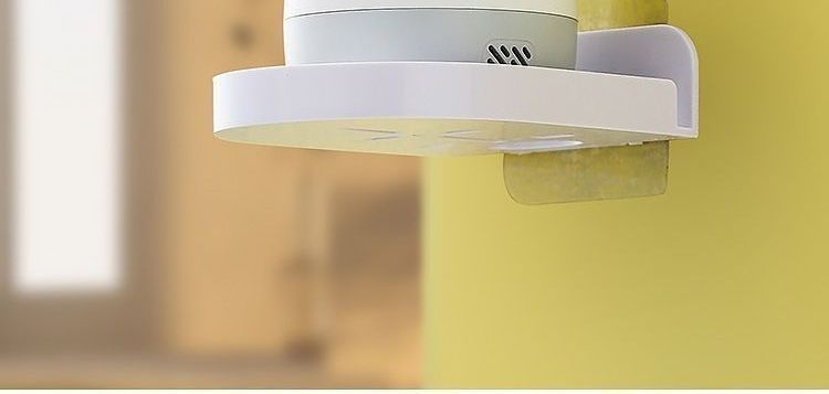Camera wall mount bracket adhesive no-drill installation