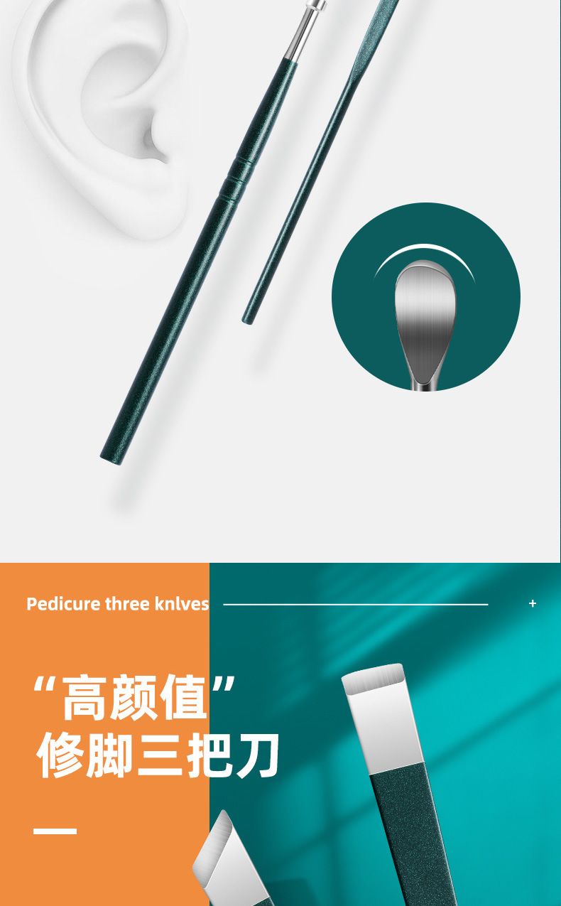 Nail care set with clippers and scissors