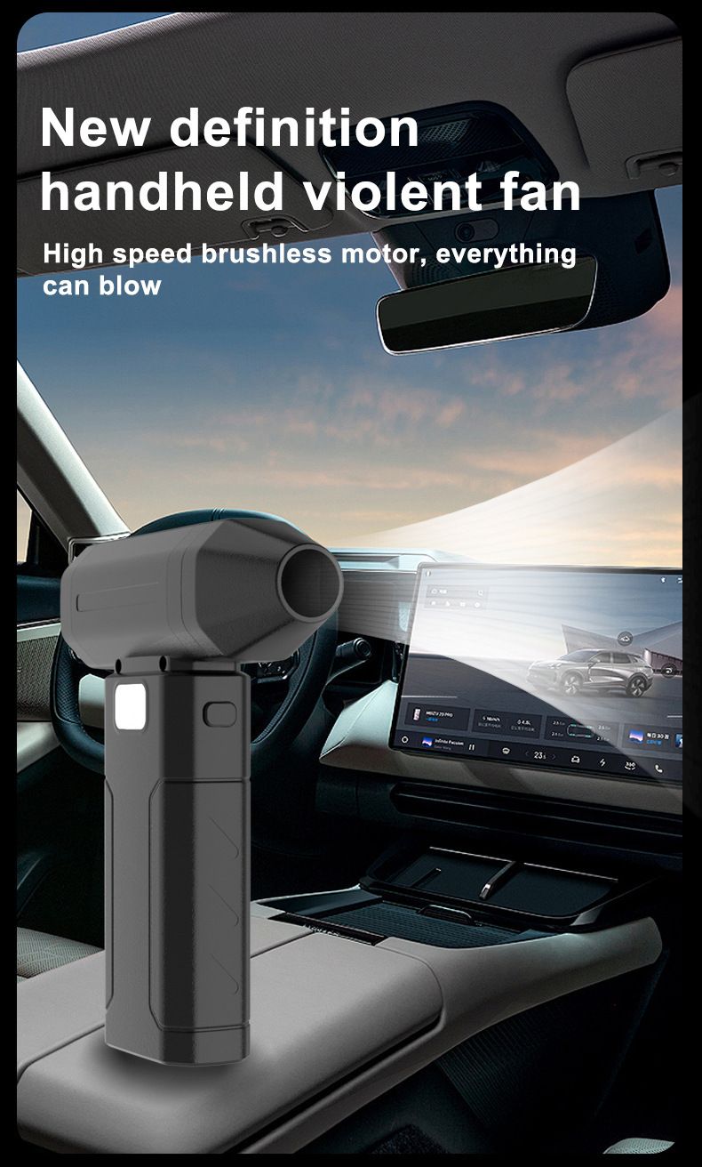 X8 handheld mini fan, turbo cordless portable