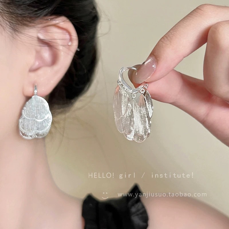 S925 silver hoop earrings, minimalist, fashion, versatile