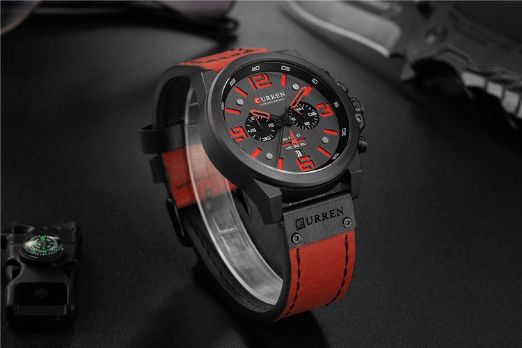 CURREN 8314 erkek saati, kronograf, su geçirmez