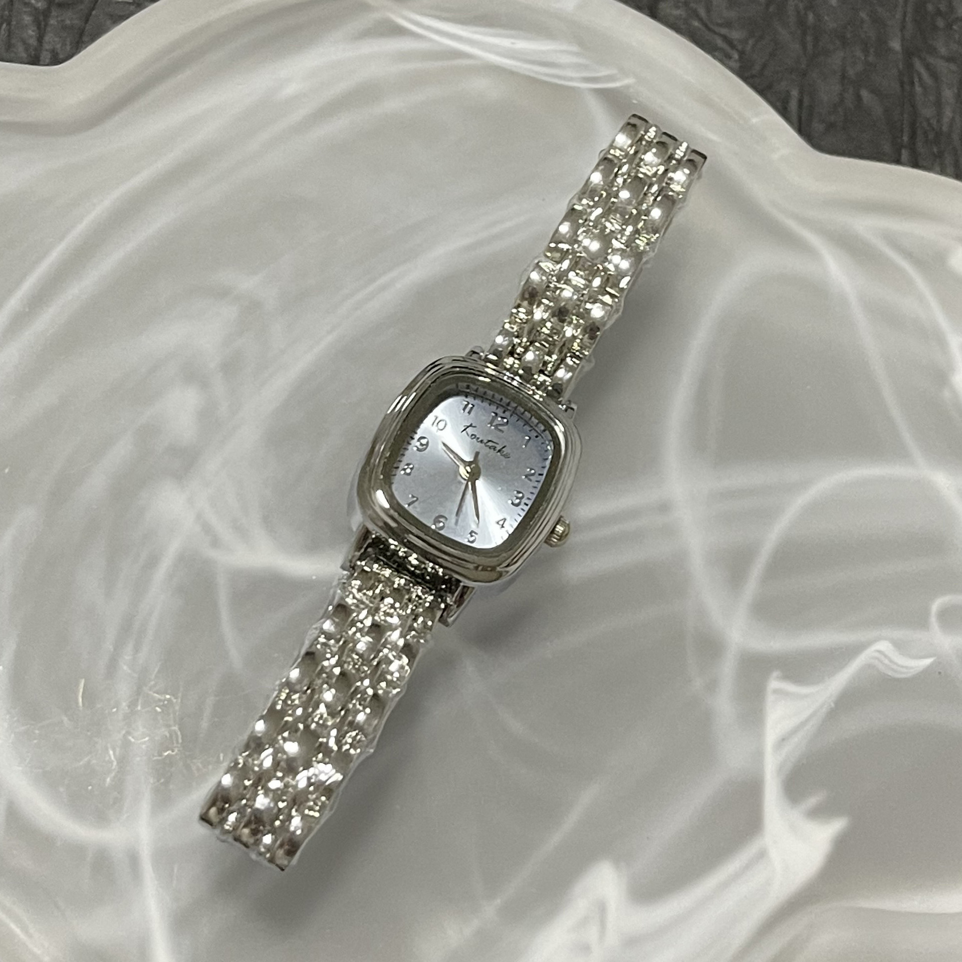 Women's Square Link Chain Watch, British Style