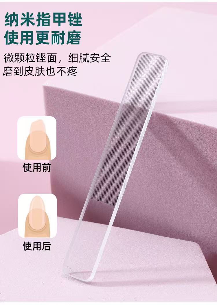 Nail care set, leather case, manicure-pedicure tools, 10 pieces