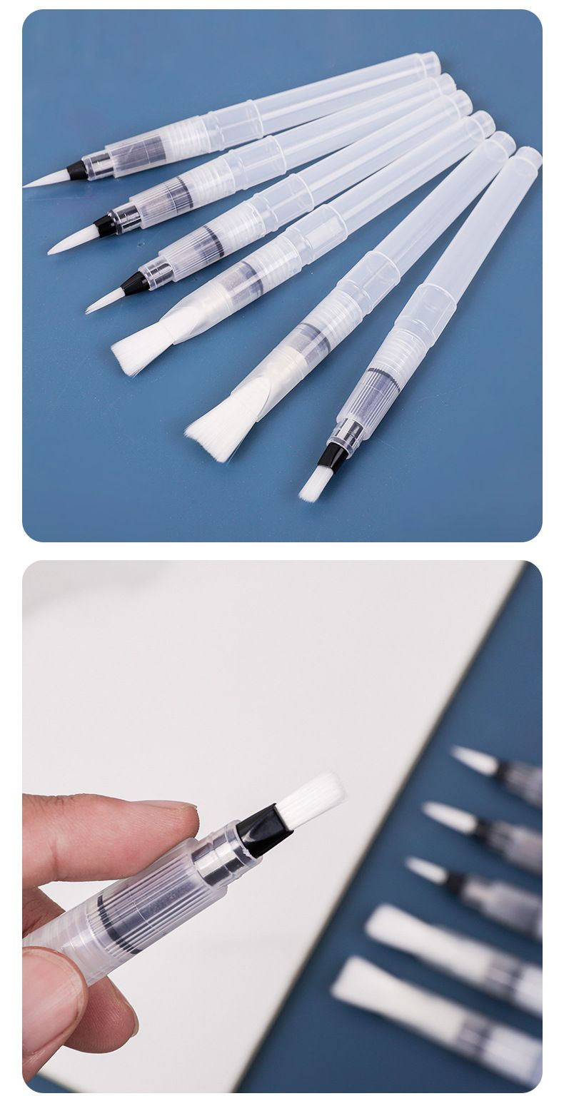6er Nylon-Haarpinsel-Set weiche Spitze Kalligraphie
