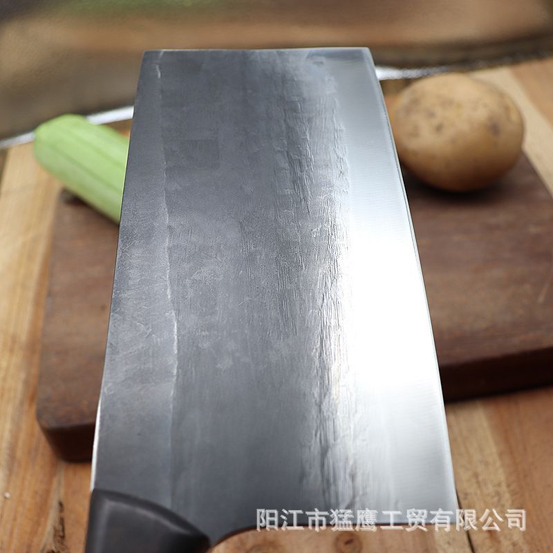 Kitchen knife set, hand-forged, stainless steel, wooden handle