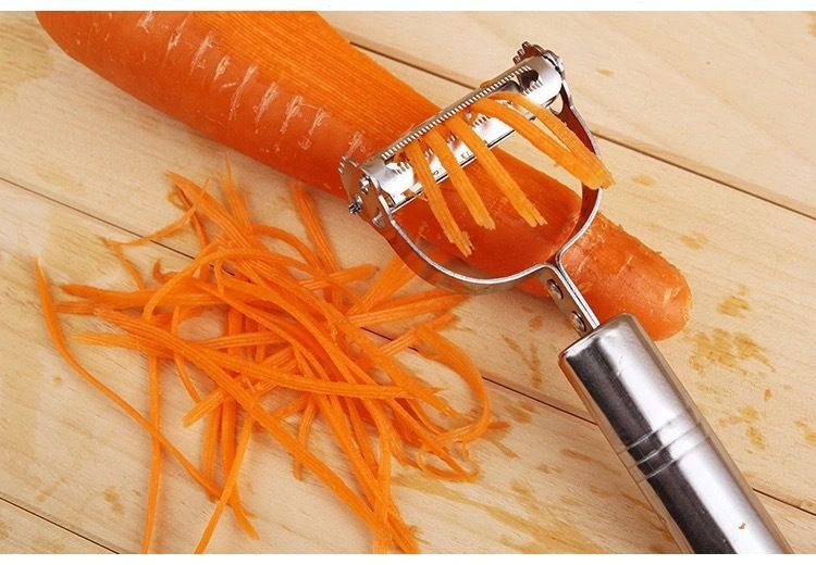 Stainless steel multifunctional vegetable peeler