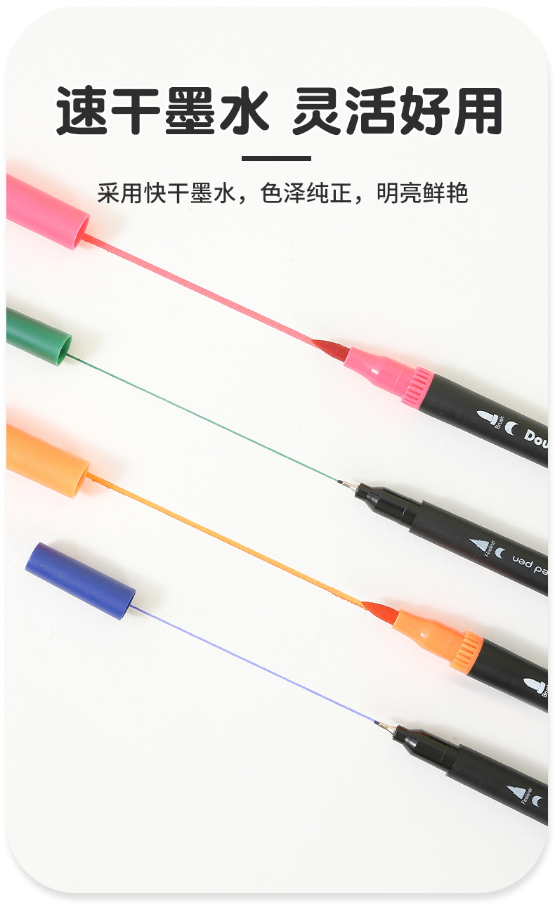 Aquarellstift-Set, 120 Farben, doppelseitig