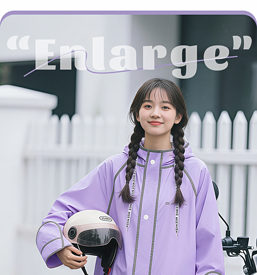 E-scooter raincoat, EVA, full-body, thickened