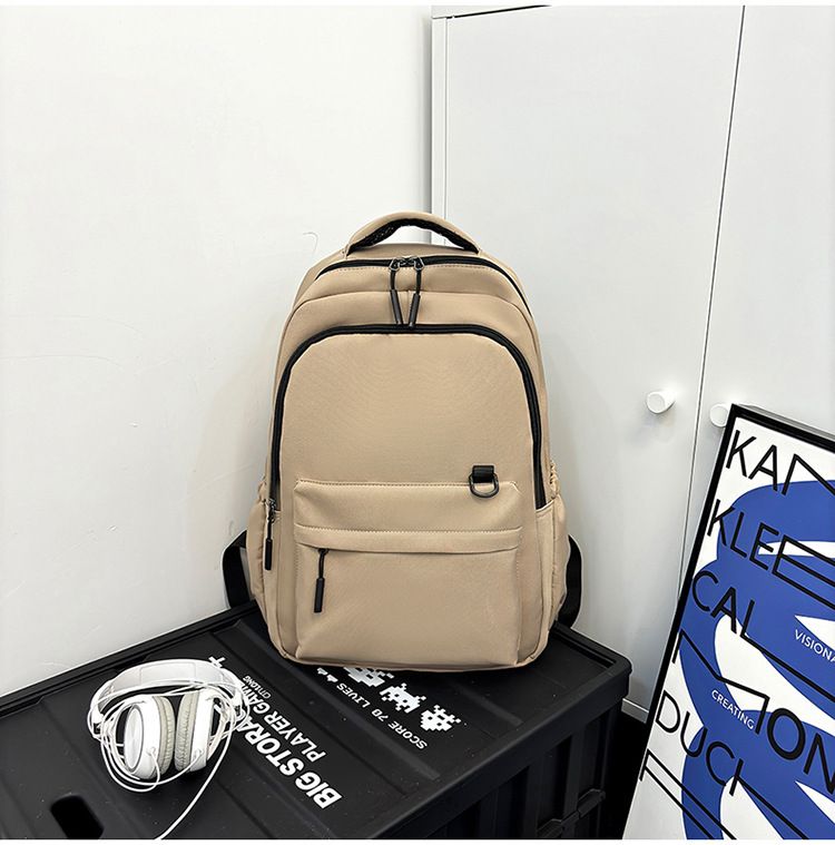 Herren- und Damen-Rucksack mit Laptop-Fach, einfarbig