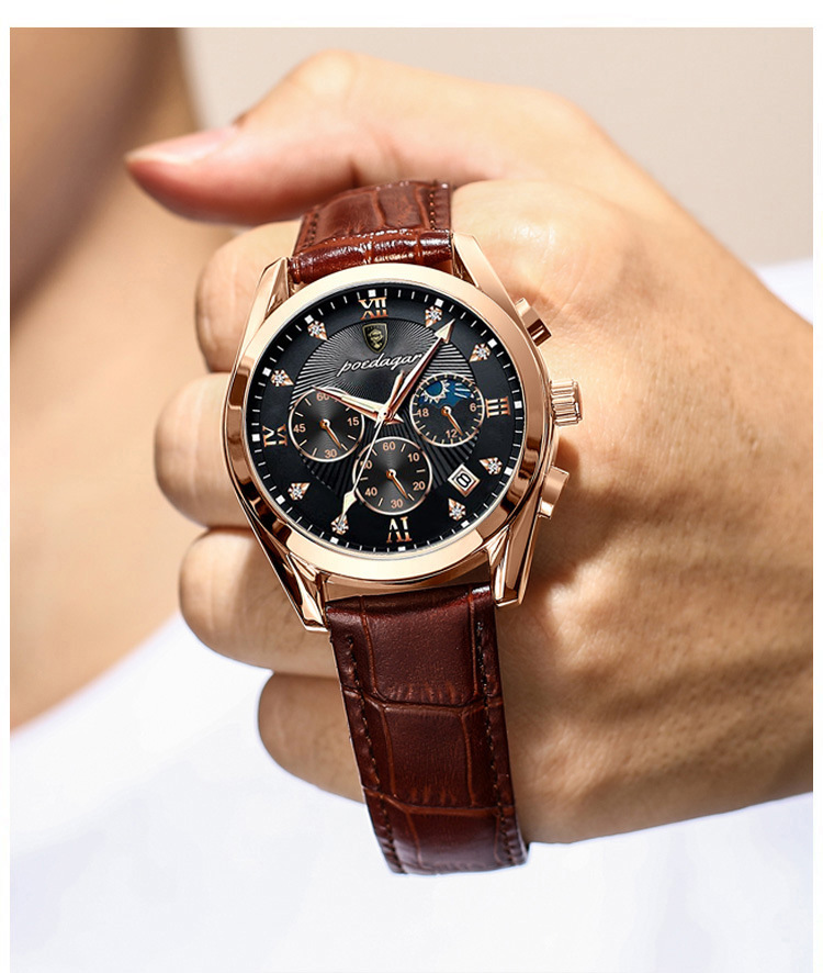 Badaqua men's watch, waterproof luminous