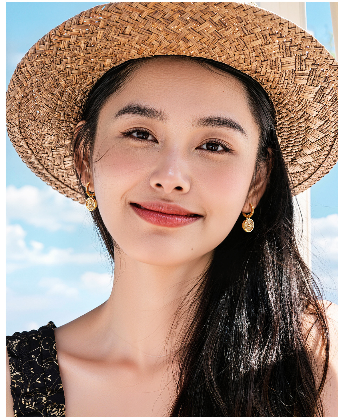 小香风爆款双面可戴耳扣轻奢高级感珍珠微镶锆石耳环时尚气质耳饰