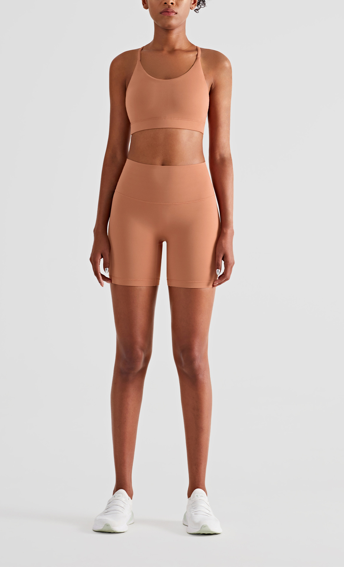 Lulu Yoga Shorts High-Waist Butt-Lift Bare Feel