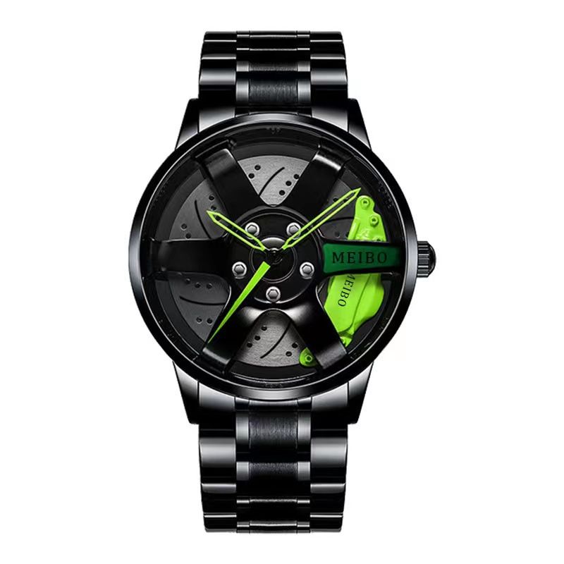 Erkek kuvars saati moda tekerlek tasarım