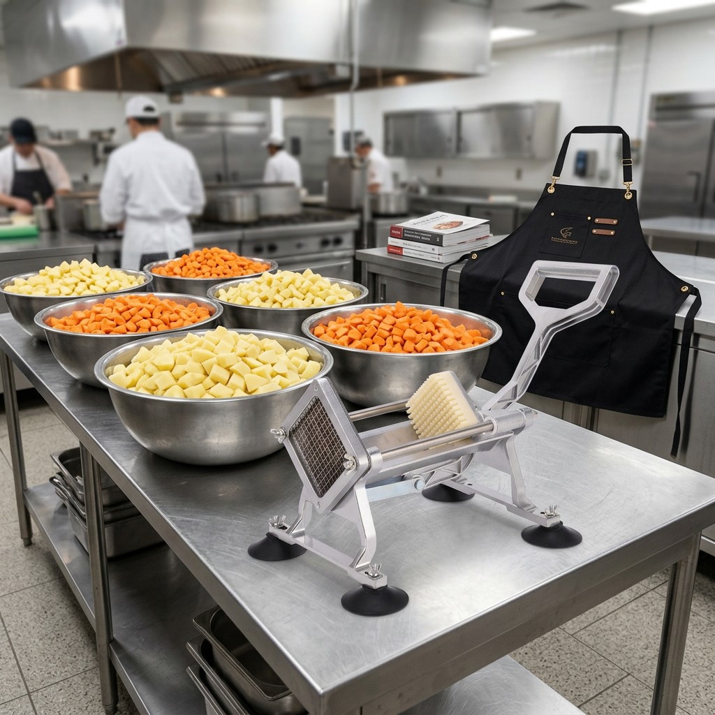 Manual potato and vegetable cutter machine, removable