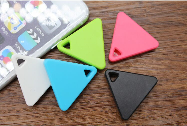 Üçgen Bluetooth anti-kayıp takip cihazı, anahtar ve çanta için