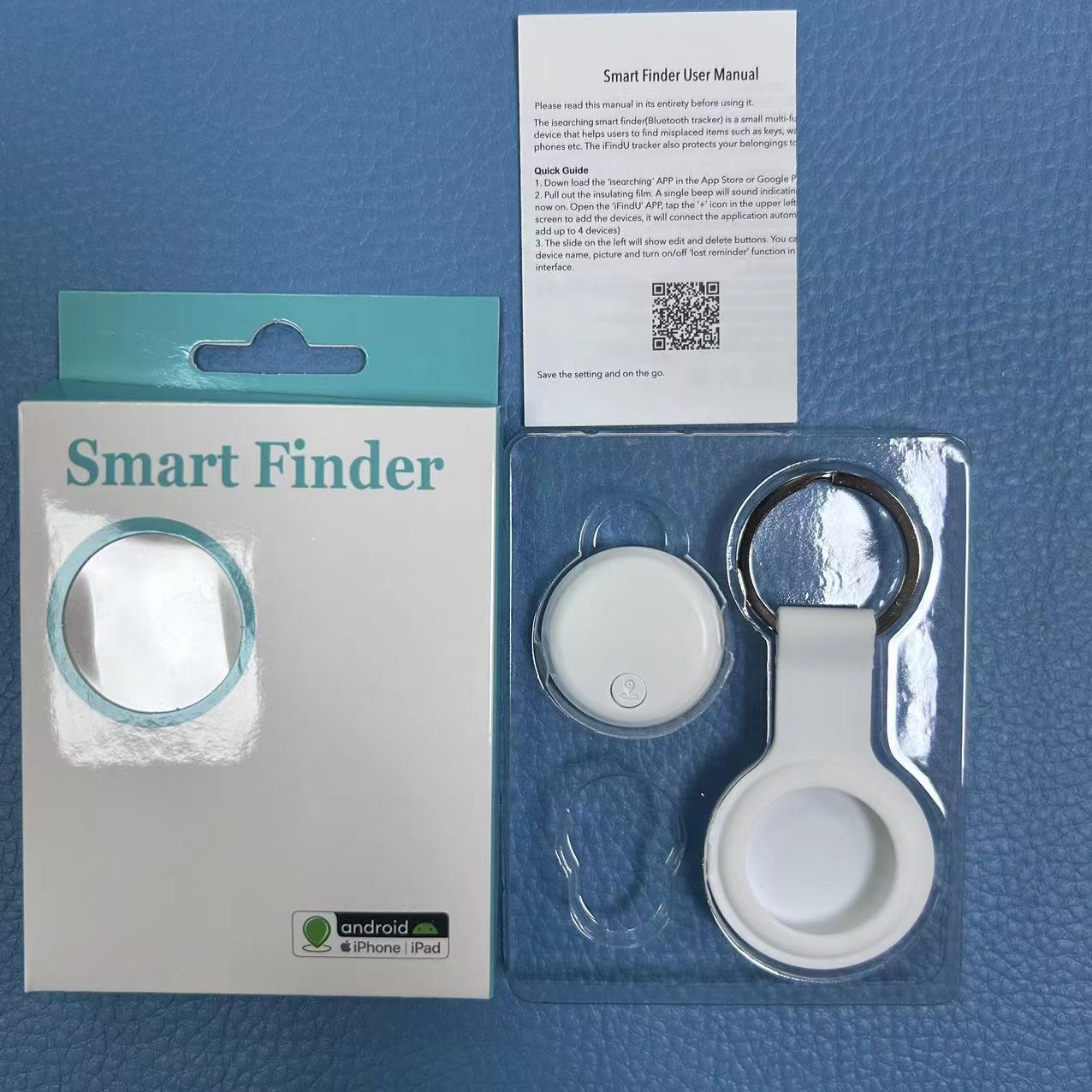 Bluetooth kayıp önleyici cihaz yuvarlak anahtarlık kayıp önleyici çift yönlü alarm evcil hayvan GPS cep telefonu cüzdan bulucu