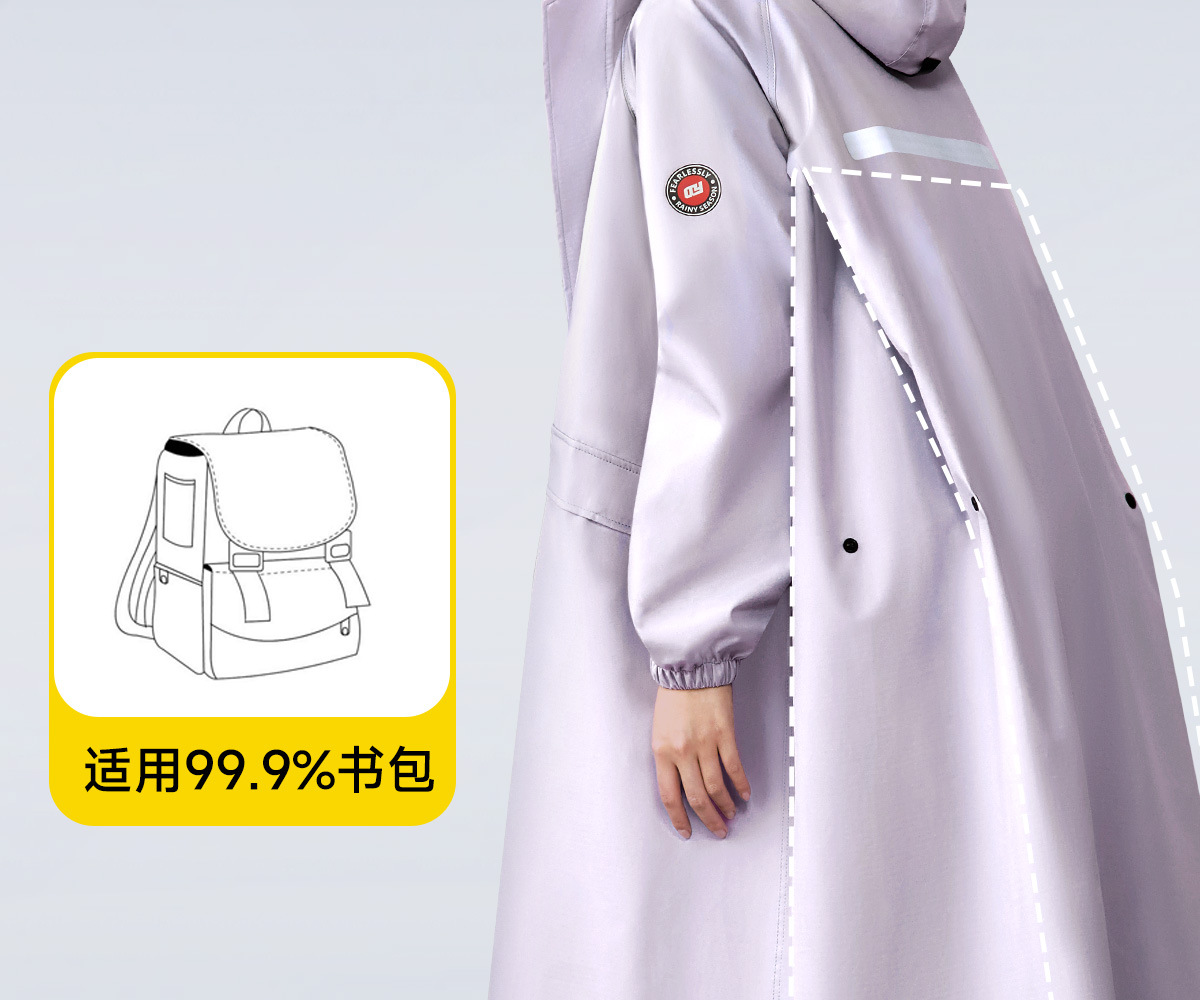Full body raincoat for motorcycle and bicycle