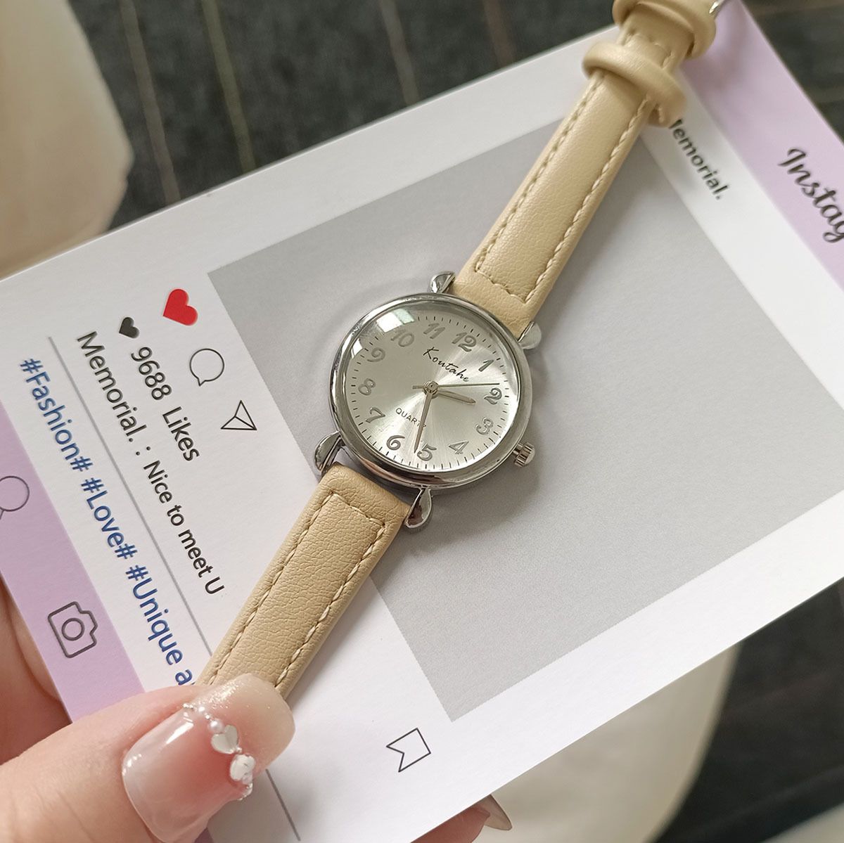 Women's Quartz Watch Small Dial Vintage Simple