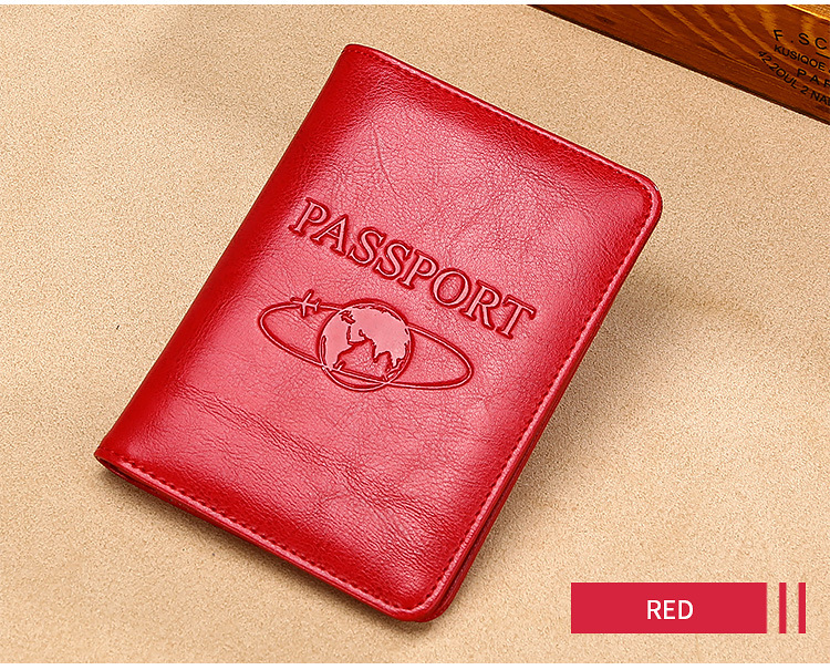 Qingyu RFID Reisepass-Schutzhülle Verrücktes Pferd Leder