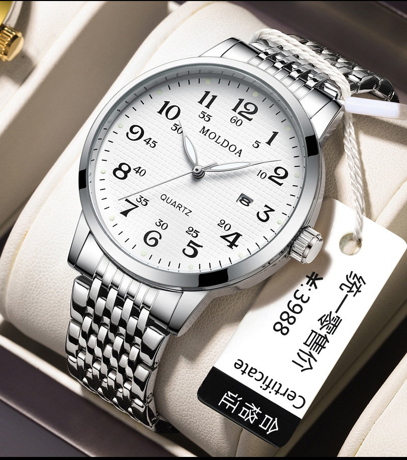 Men's hollow watch, mechanical design, luminous, waterproof