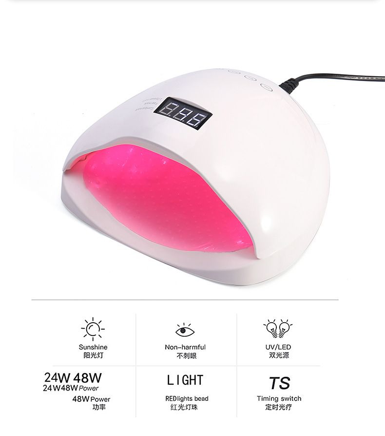48W UV manikür lambası, oje kurutucu