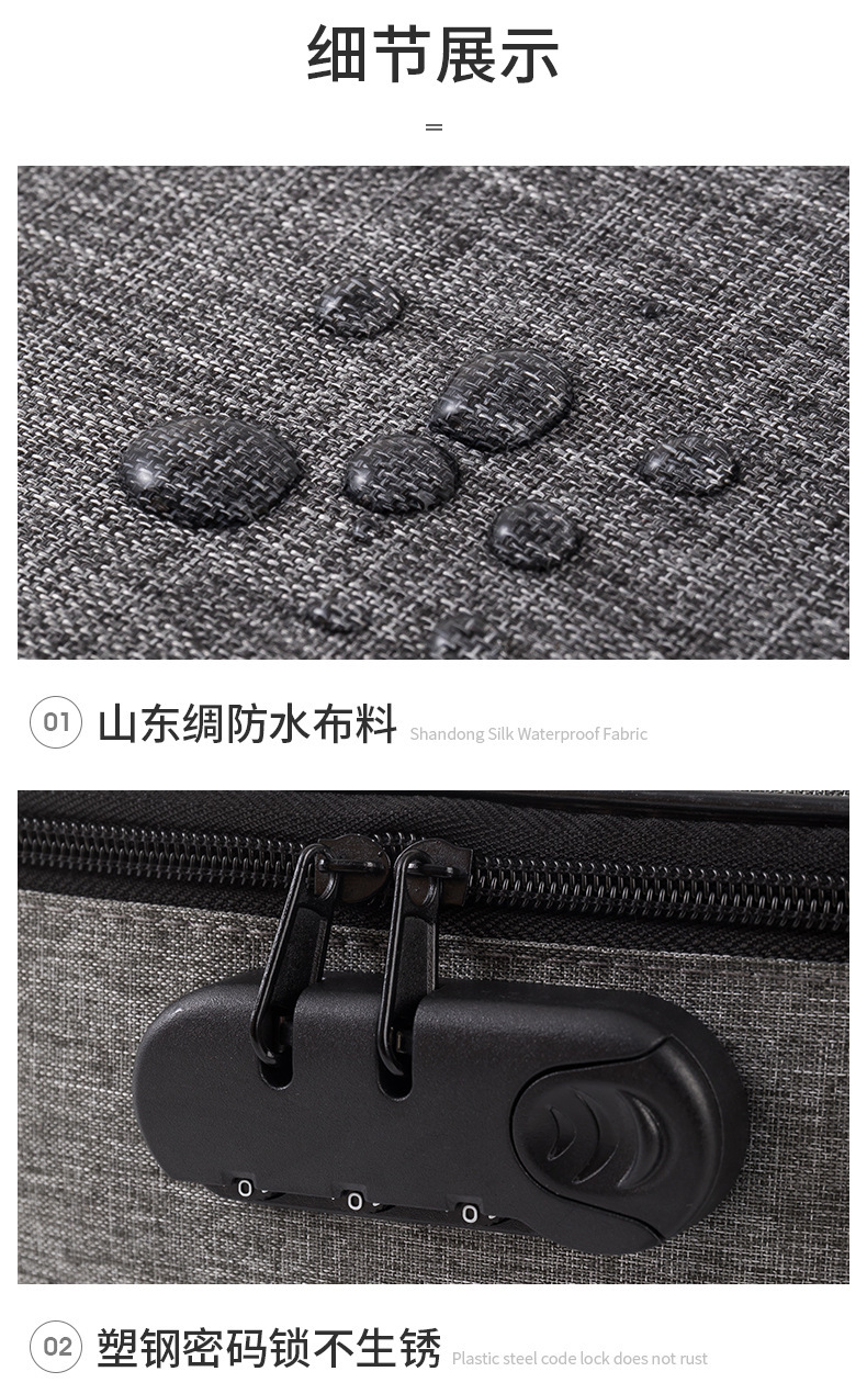 Travel document organizer waterproof passport holder