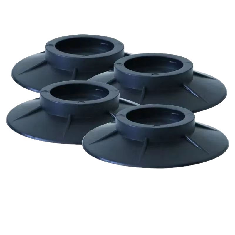 Washing machine vibration dampening feet pads