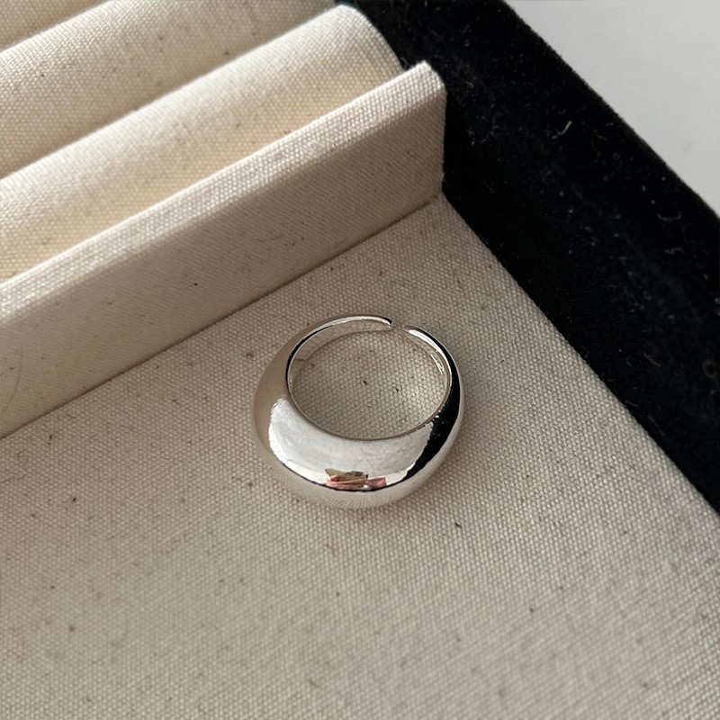 Damenring aus 925er Silber, unregelmäßiges Design