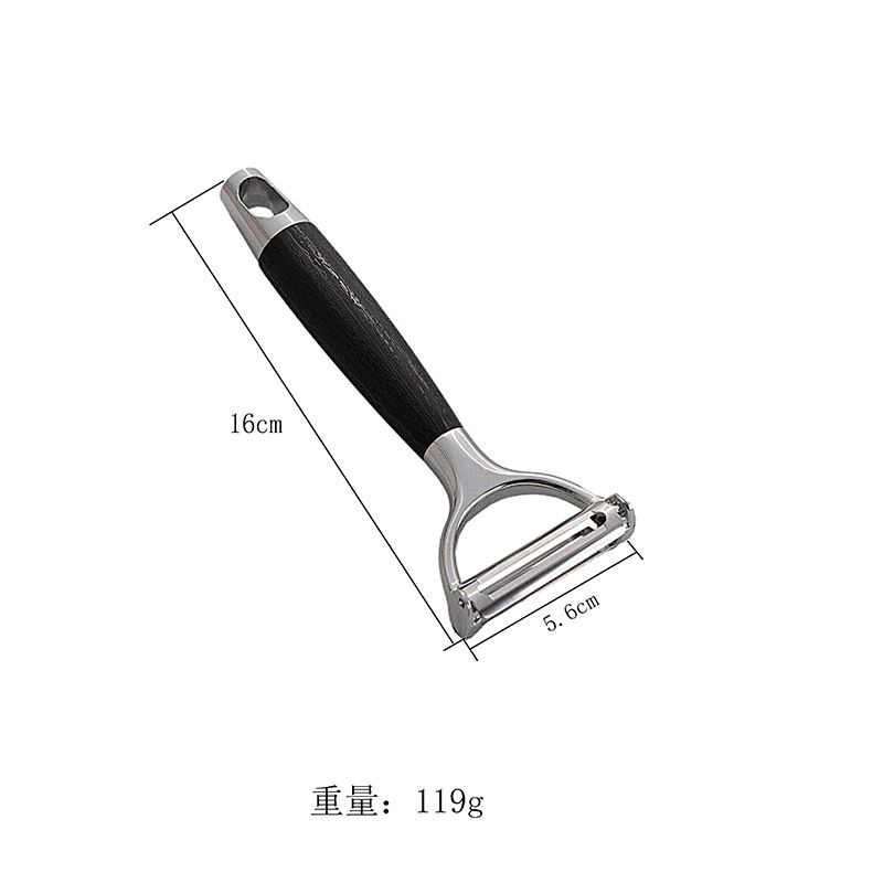 Zinc alloy vegetable peeler with non-slip handle