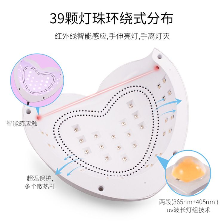 Professional UV nail lamp 96W, quick-drying